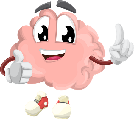 cerveau - médecine - sciences et techniques - smiley émoticône émoji cartoon clipart illustration - artémotic