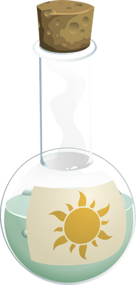 potion - médecine - sciences et techniques - smiley émoticône émoji cartoon clipart illustration - artémotic