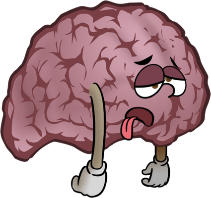 cerveau - médecine - sciences et techniques - smiley émoticône émoji cartoon clipart illustration - artémotic
