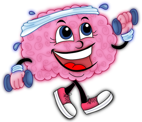 cerveau - médecine - sciences et techniques - smiley émoticône émoji cartoon clipart illustration - artémotic