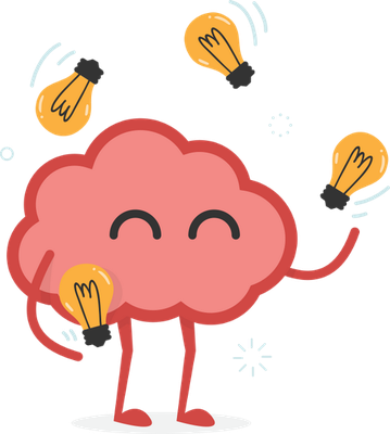 cerveau - médecine - sciences et techniques - smiley émoticône émoji cartoon clipart illustration - artémotic
