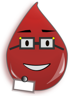 sang - médecine - sciences et techniques - smiley émoticône émoji cartoon clipart illustration - artémotic