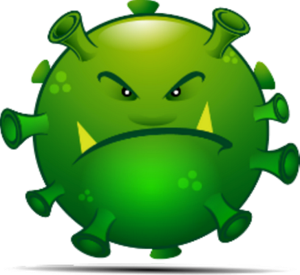 virus - médecine - sciences et techniques - smiley émoticône émoji cartoon clipart illustration - artémotic