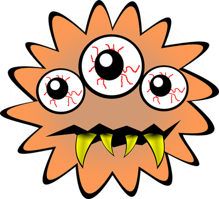 virus - médecine - sciences et techniques - smiley émoticône émoji cartoon clipart illustration - artémotic