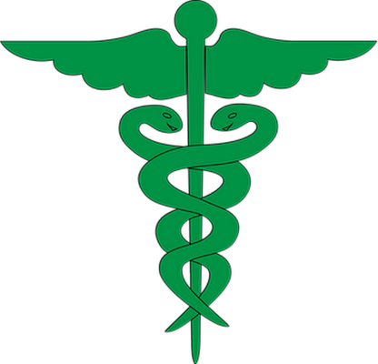 caducée - médecine - sciences et techniques - smiley émoticône émoji cartoon clipart illustration - artémotic