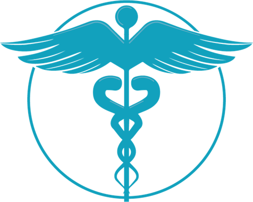 caducée - médecine - sciences et techniques - smiley émoticône émoji cartoon clipart illustration - artémotic