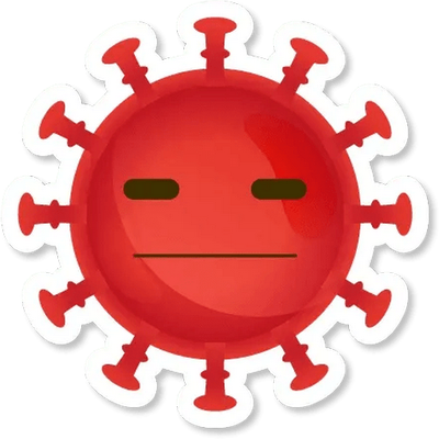 virus - médecine - sciences et techniques - smiley émoticône émoji cartoon clipart illustration - artémotic