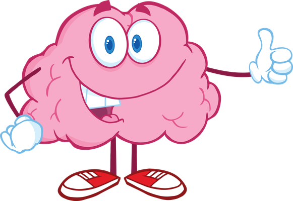 cerveau - médecine - sciences et techniques - smiley émoticône émoji cartoon clipart illustration - artémotic
