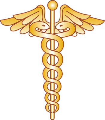caducée - médecine - sciences et techniques - smiley émoticône émoji cartoon clipart illustration - artémotic