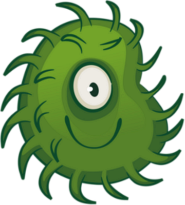 virus - médecine - sciences et techniques - smiley émoticône émoji cartoon clipart illustration - artémotic