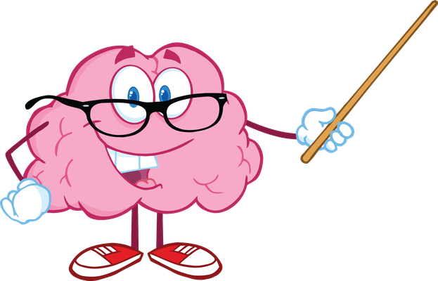 cerveau - médecine - sciences et techniques - smiley émoticône émoji cartoon clipart illustration - artémotic