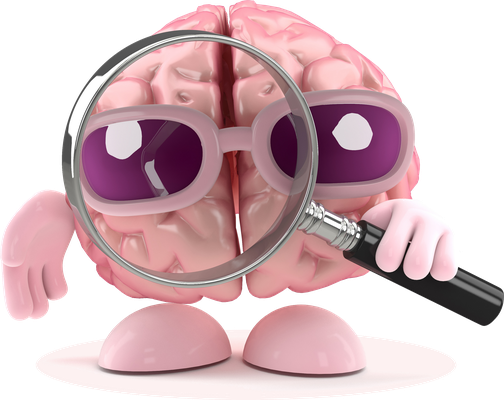 cerveau - médecine - sciences et techniques - smiley émoticône émoji cartoon clipart illustration - artémotic