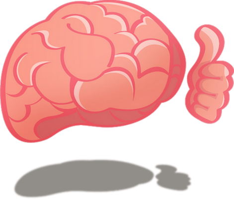 cerveau - médecine - sciences et techniques - smiley émoticône émoji cartoon clipart illustration - artémotic