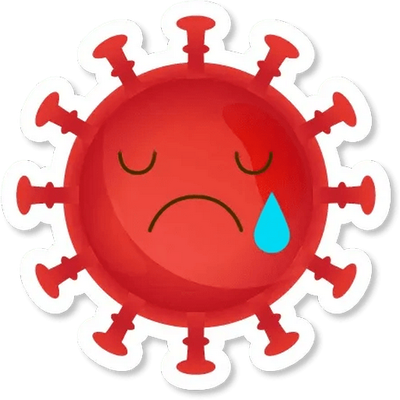 virus - médecine - sciences et techniques - smiley émoticône émoji cartoon clipart illustration - artémotic