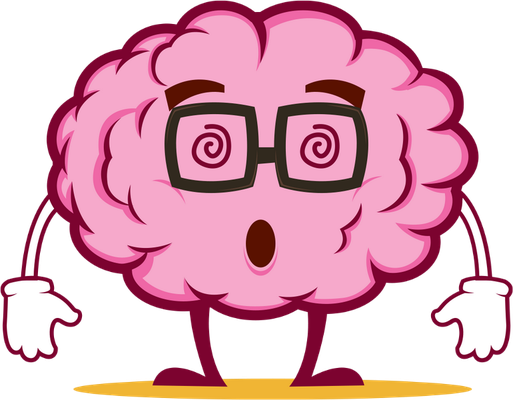 cerveau - médecine - sciences et techniques - smiley émoticône émoji cartoon clipart illustration - artémotic