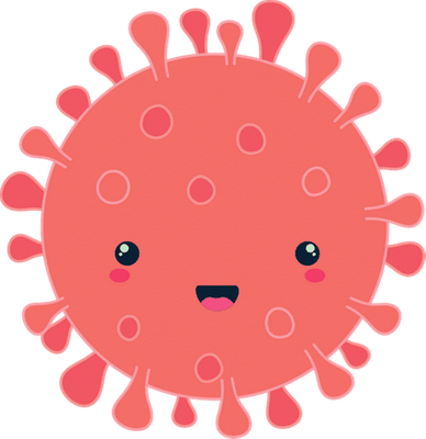 virus - médecine - sciences et techniques - smiley émoticône émoji cartoon clipart illustration - artémotic