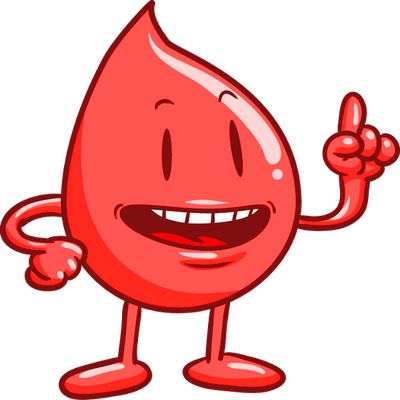 sang - médecine - sciences et techniques - smiley émoticône émoji cartoon clipart illustration - artémotic