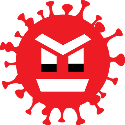 virus - médecine - sciences et techniques - smiley émoticône émoji cartoon clipart illustration - artémotic
