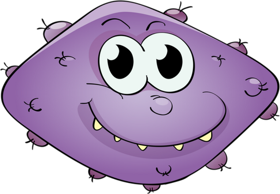 virus - médecine - sciences et techniques - smiley émoticône émoji cartoon clipart illustration - artémotic