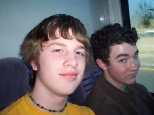 Kevin with a friend.
