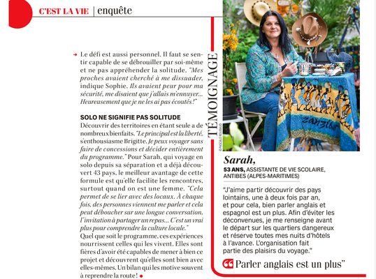 Parution dans le magazine Pleine Vie de juillet 2025