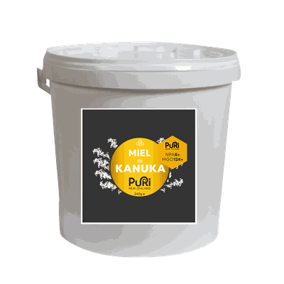 Miel de Kanuka NPA 6+ / MGO 124+ de Nouvelle-Zélande en seaux de 10kg Puri New Zealand