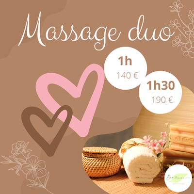 Massage duo et partage de moment en amoureux