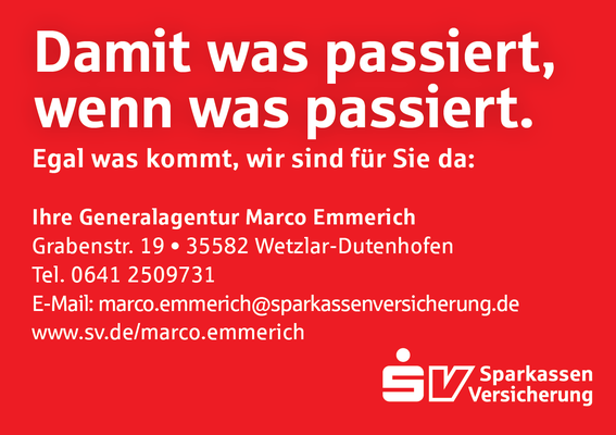 Getränke-Pate Generalvertretung SV Versicherung Marco Emmerich