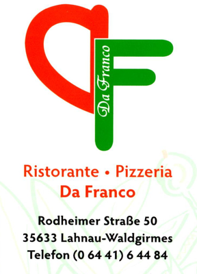 Getränke-Pate Pizzeria Da Franco 