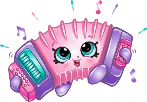 musique [Shopkins] - divertissement - loisirs - smiley émoticône émoji cartoon clipart illustration - artémotic
