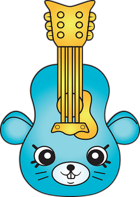 musique [Shopkins] - divertissement - loisirs - smiley émoticône émoji cartoon clipart illustration - artémotic