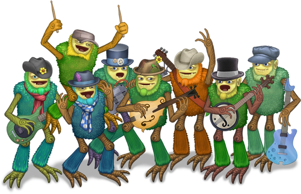 Shugafam [My Singing Monsters] - divertissement - loisirs - smiley émoticône émoji cartoon clipart illustration - artémotic