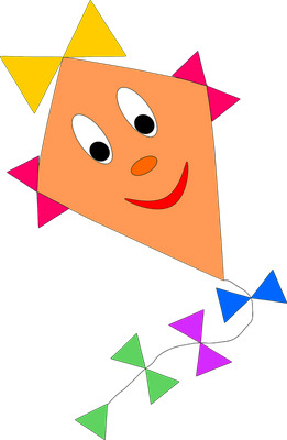 cerf-volant - divertissement - loisirs - smiley émoticône émoji cartoon clipart illustration - artémotic