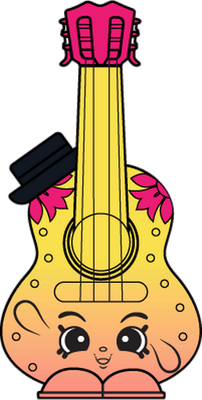 musique [Shopkins] - divertissement - loisirs - smiley émoticône émoji cartoon clipart illustration - artémotic