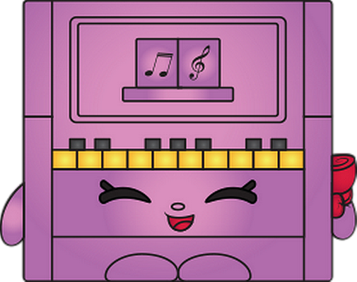 musique [Shopkins] - divertissement - loisirs - smiley émoticône émoji cartoon clipart illustration - artémotic