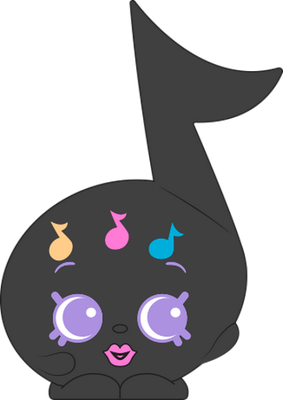 musique [Shopkins] - divertissement - loisirs - smiley émoticône émoji cartoon clipart illustration - artémotic
