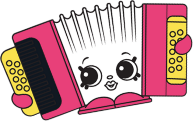 musique [Shopkins] - divertissement - loisirs - smiley émoticône émoji cartoon clipart illustration - artémotic