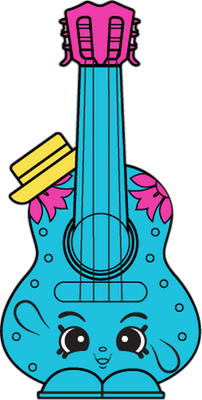 musique [Shopkins] - divertissement - loisirs - smiley émoticône émoji cartoon clipart illustration - artémotic
