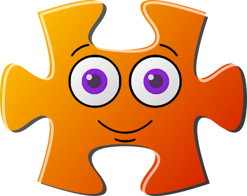 puzzle - divertissement - loisirs - smiley émoticône émoji cartoon clipart illustration - artémotic