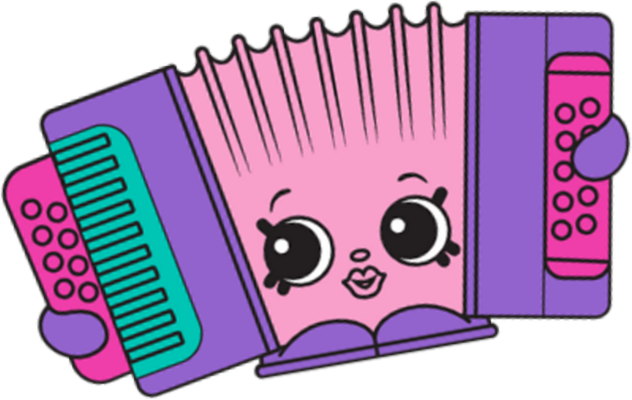 musique [Shopkins] - divertissement - loisirs - smiley émoticône émoji cartoon clipart illustration - artémotic