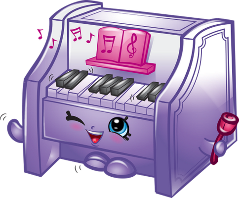musique [Shopkins] - divertissement - loisirs - smiley émoticône émoji cartoon clipart illustration - artémotic