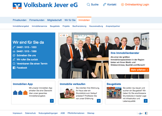 Kunde: Volksbank Jever eG