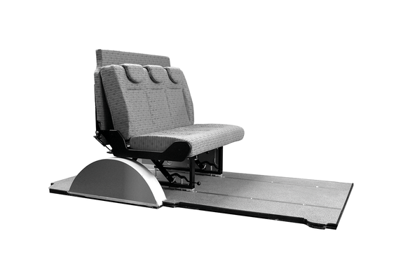 ergonomical camper Seat on track system for 2 to 3 passengers