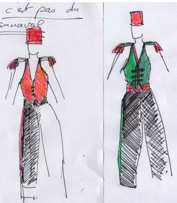 Maket Costumes Caroline Delannoy Les Ogres Long métrage Léa fehner