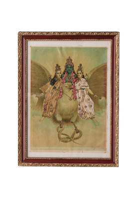 衣装装飾版画 インド タミル・ナードゥ州 チェンナイ 1990 年代収集　個人蔵