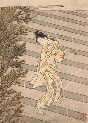 鈴木春信　「お百度参り」　明和2年（1765） 中判錦絵