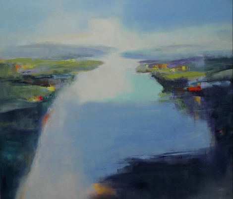 Ulla Höpken, Fluss morgens, 2013