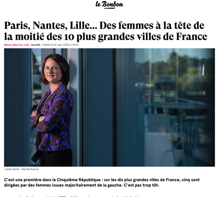 Johanna Rolland, maire de Nantes et présidente de Nantes Métropole