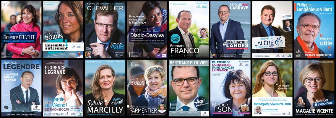 Affiches électorales, Législatives 2017 
