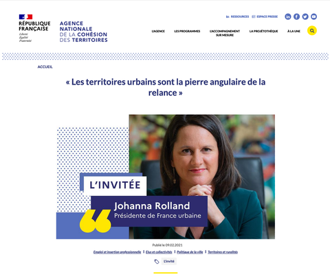 Johanna Rolland, maire de Nantes et présidente de Nantes Métropole